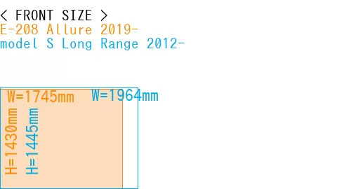#E-208 Allure 2019- + model S Long Range 2012-